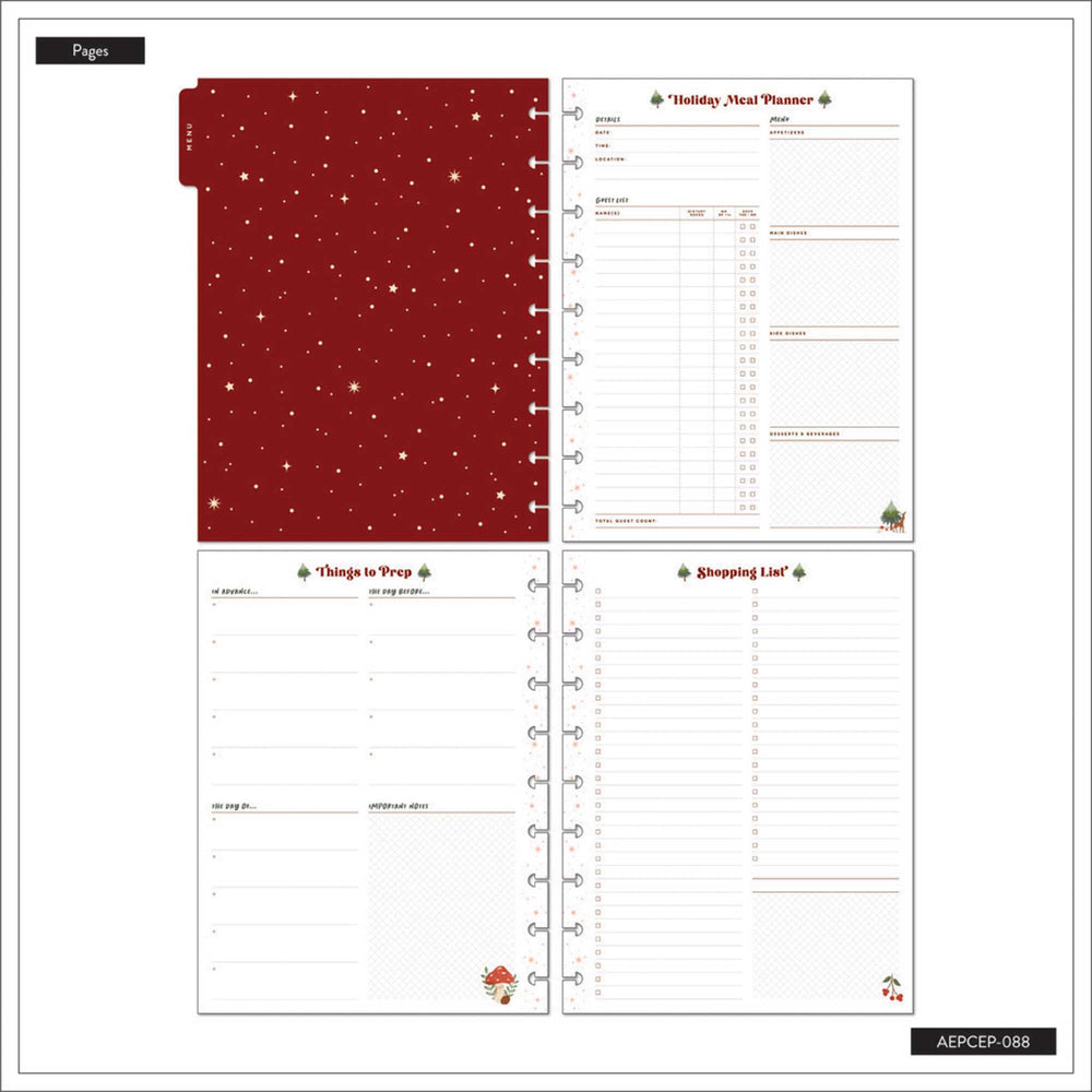 Happy Planner CLASSIC Woodland Seasons Christmas Extension Pack