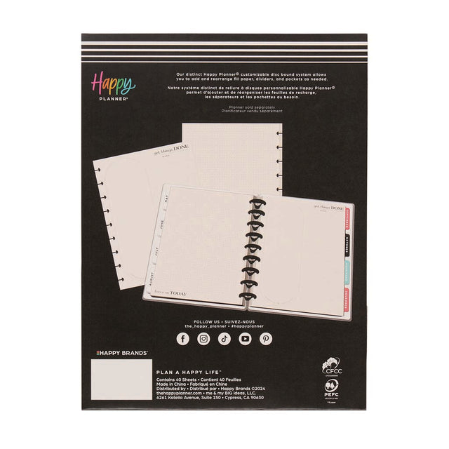 Happy Planner Modern Craft Classic Fill Paper- Dot Grid