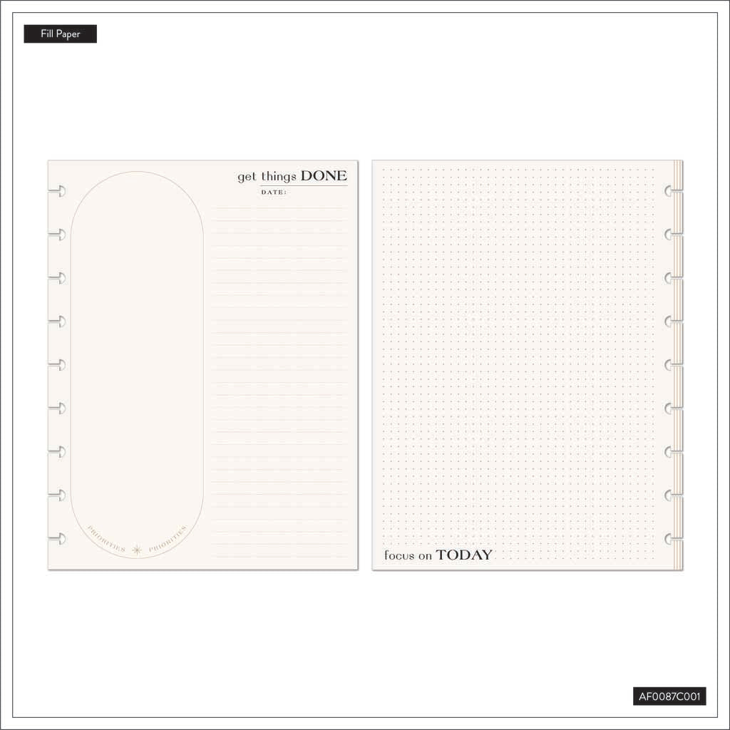 Happy Planner Modern Craft Classic Fill Paper- Dot Grid