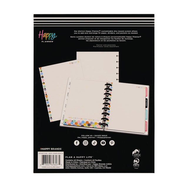 Happy Planner Happy Optimistic Outlines Classic Fill Paper - Lined