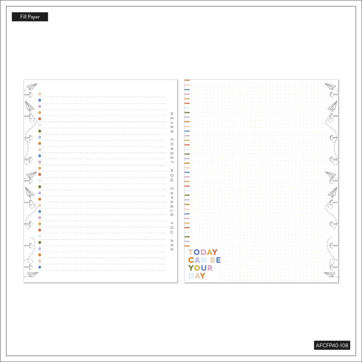 Happy Planner Notes Classic Fill Paper