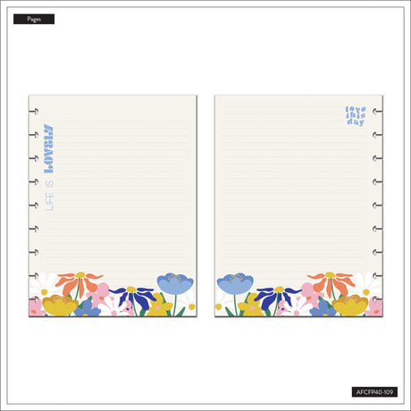 Happy Planner Fun Fleurs Fill Paper
