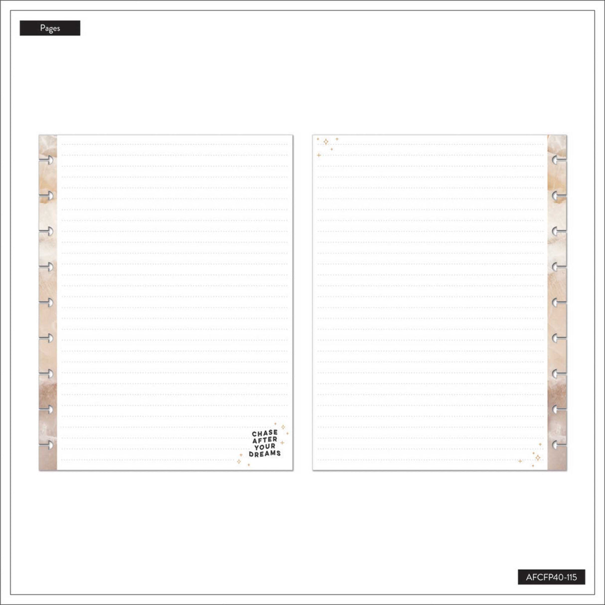 Happy Planner Taming The Wild CLASSIC Fill Paper