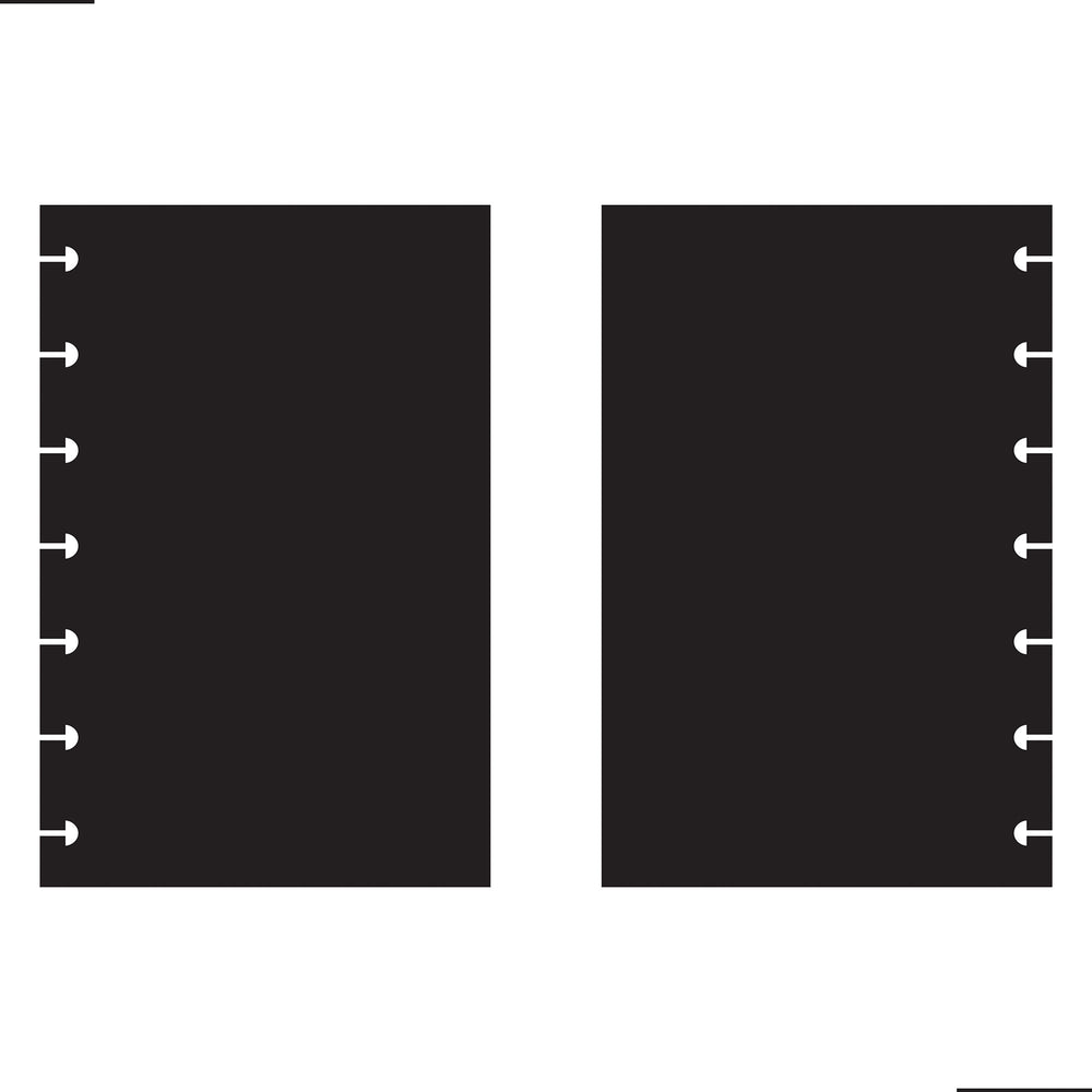 Happy Planner Black MINI Fill Paper