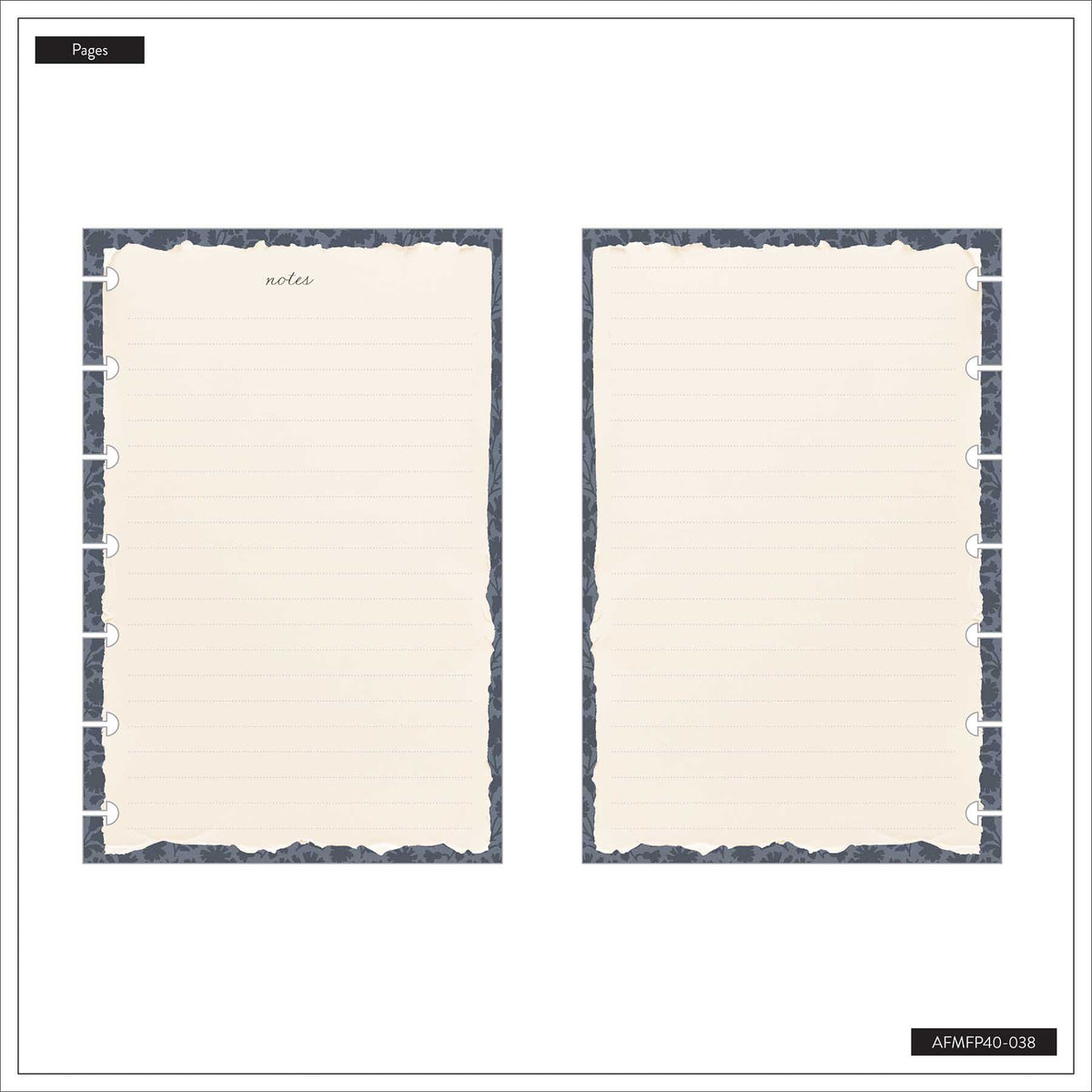Shadow Fields Mini filler paper with 40 double-sided sheets