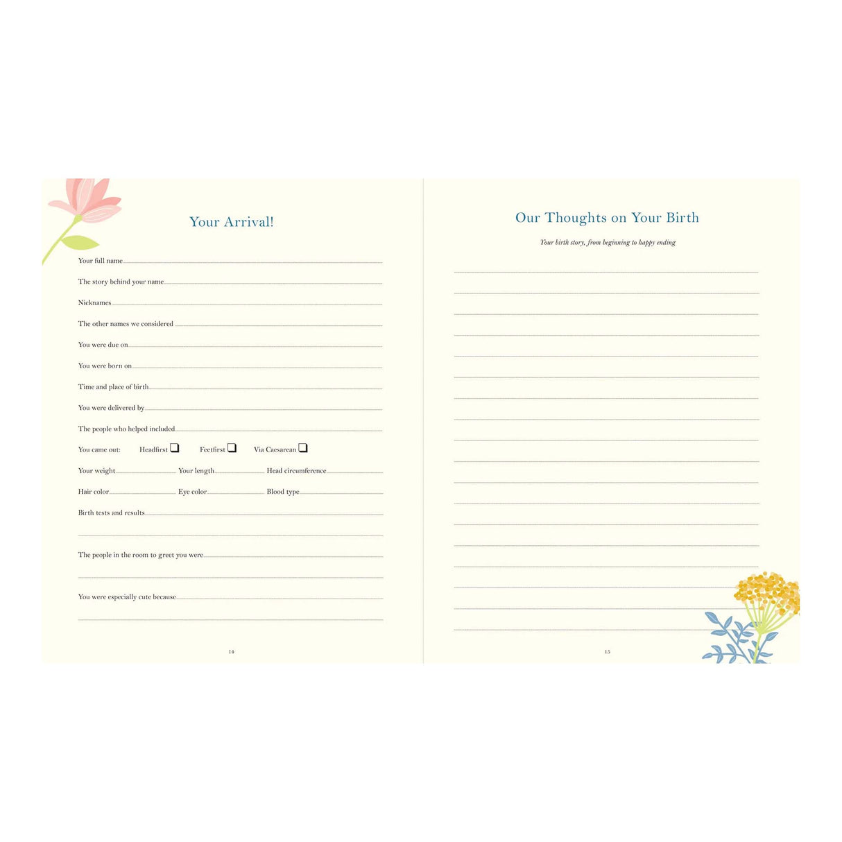 Baby's Memory Book: The First Five Years