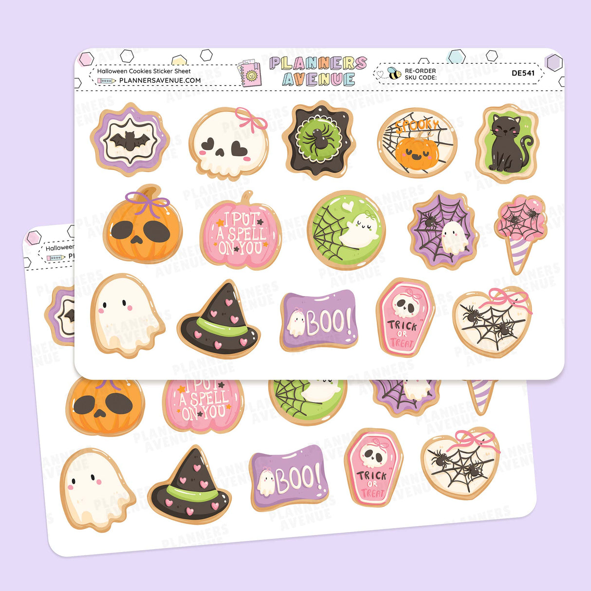 Halloween Cookies Decorative Planner Sticker
