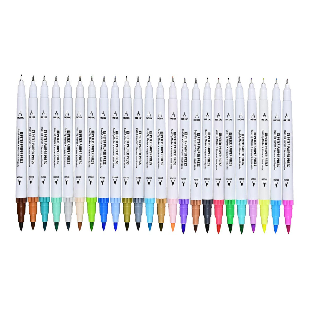 Dual-Tip Pastel Markers