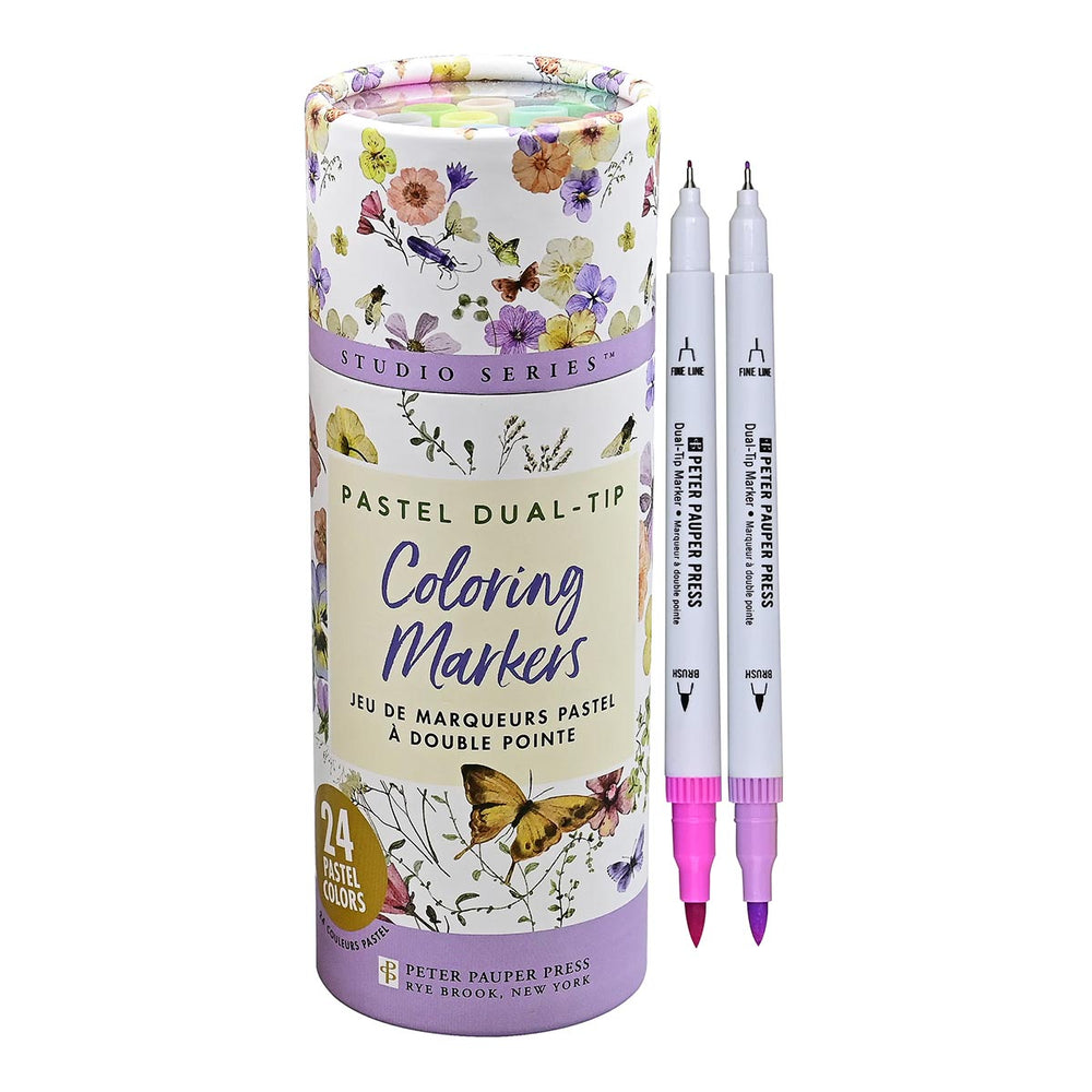 Dual-Tip Pastel Markers
