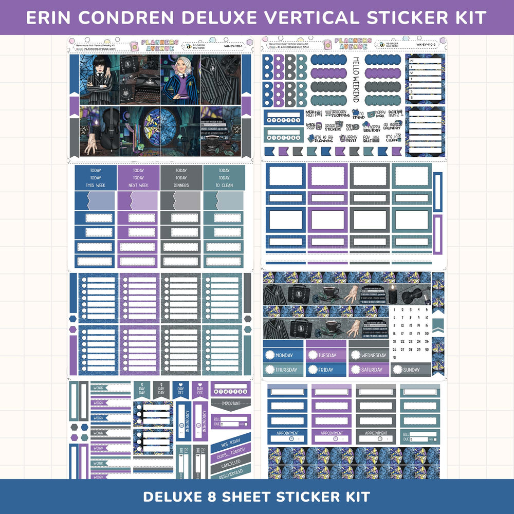 Nevermore Vertical Weekly Sticker Kit