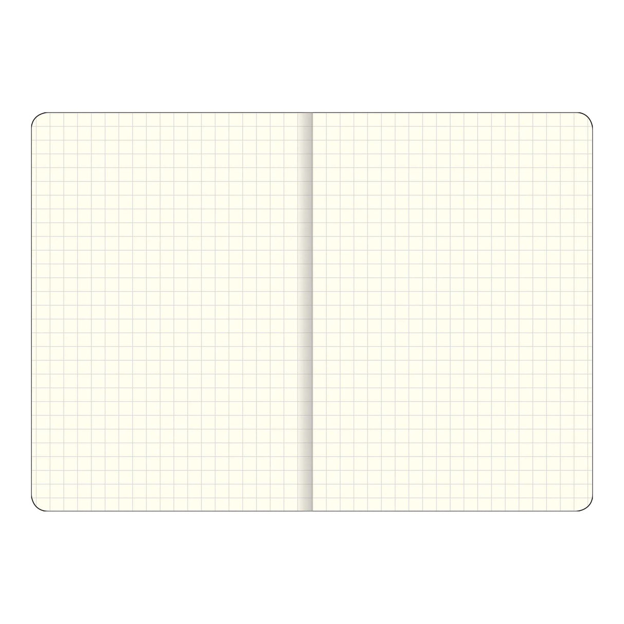 Essentials Grid Lined A5 Notebook - Black