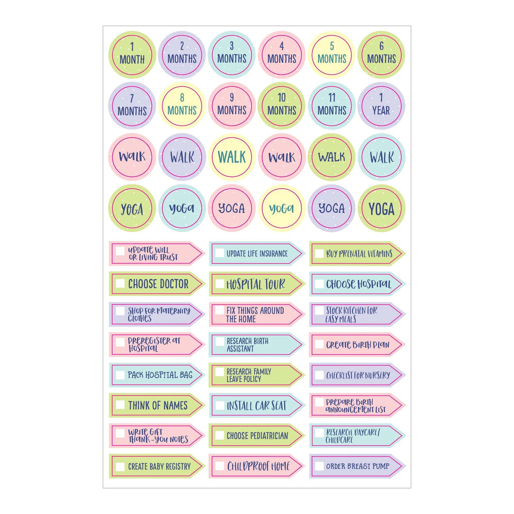 Essentials Pregnancy & Baby Planner Stickers
