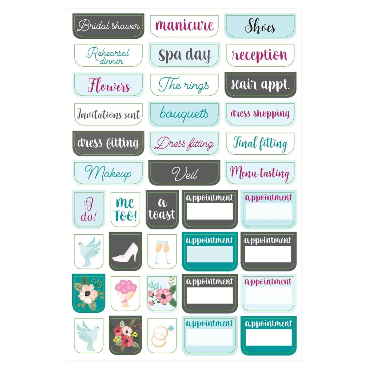 Essentials Wedding Planner Stickers