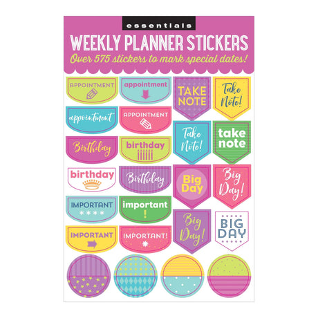 Essentials Weekly Planner Stickers