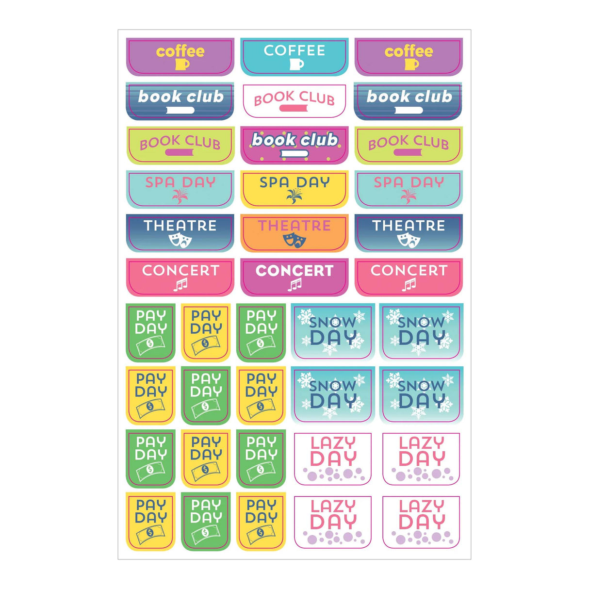 Essentials Weekly Planner Stickers