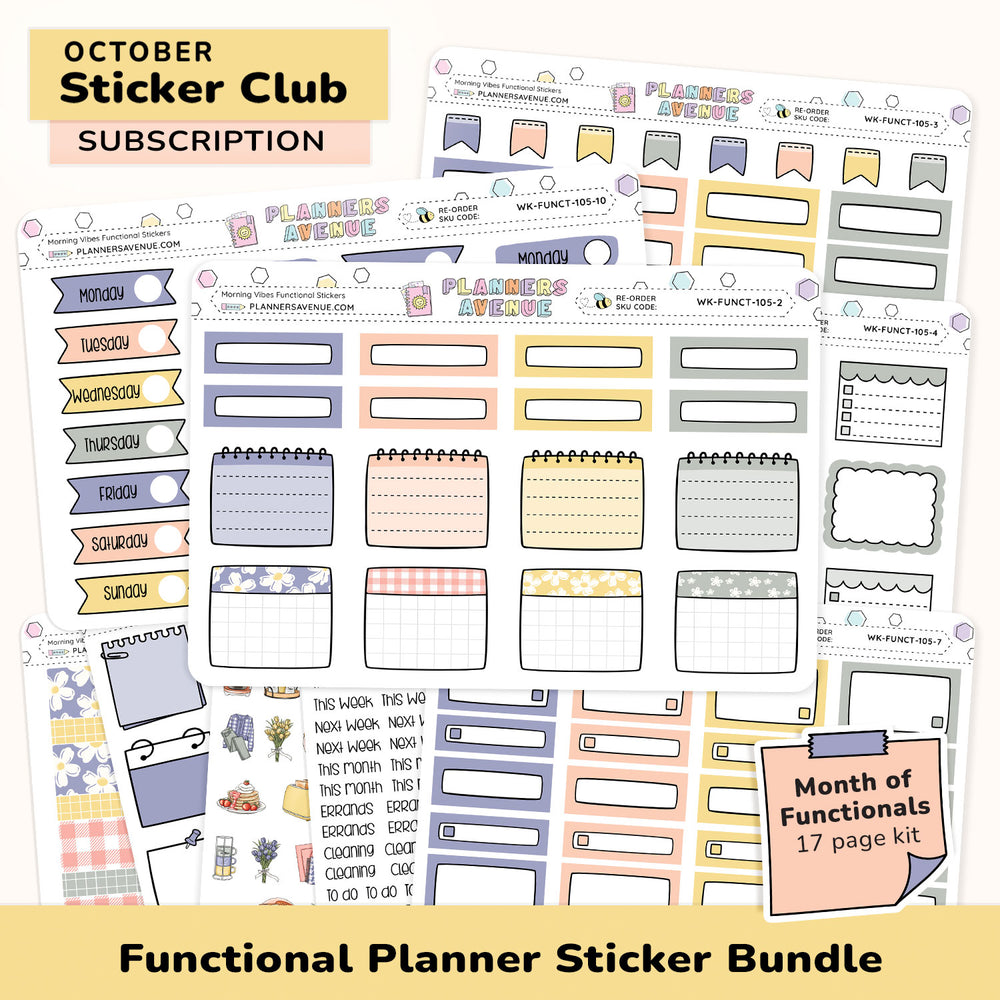 Functional Planner Sticker Subscription