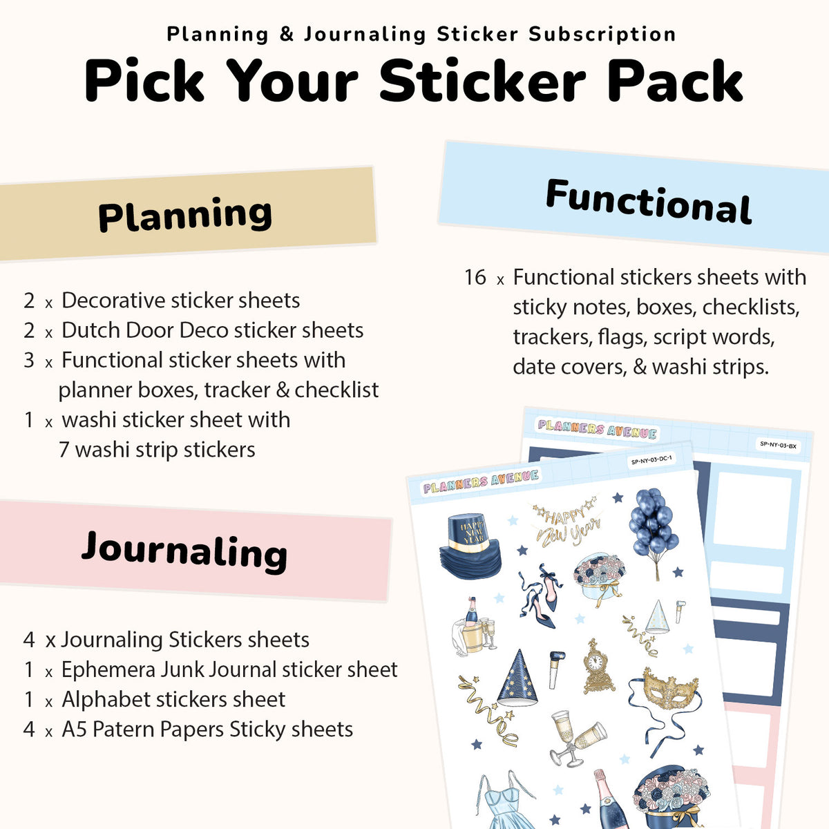 Creative Journaling Sticker Subscription