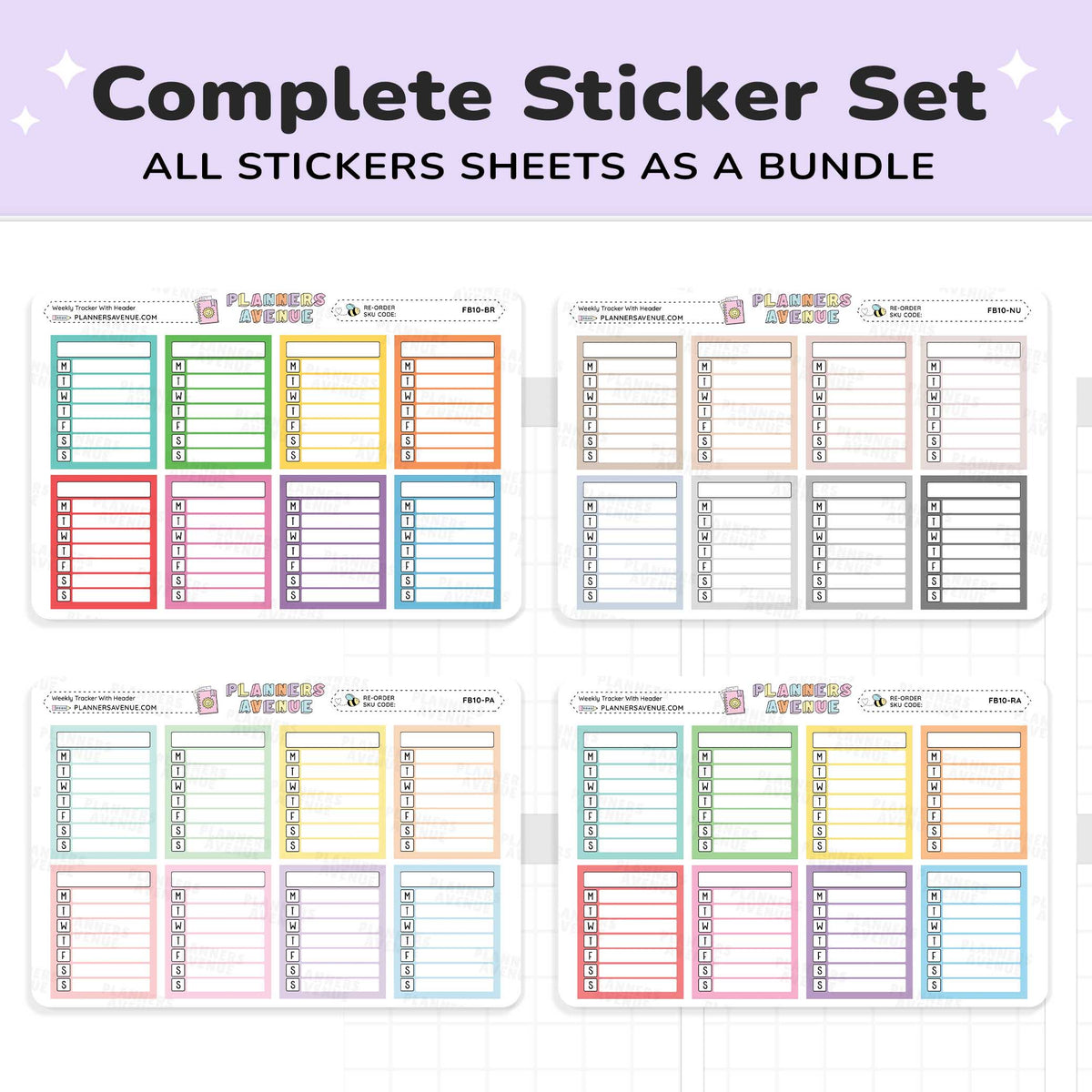 Full Box Weekly Tracker Stickers