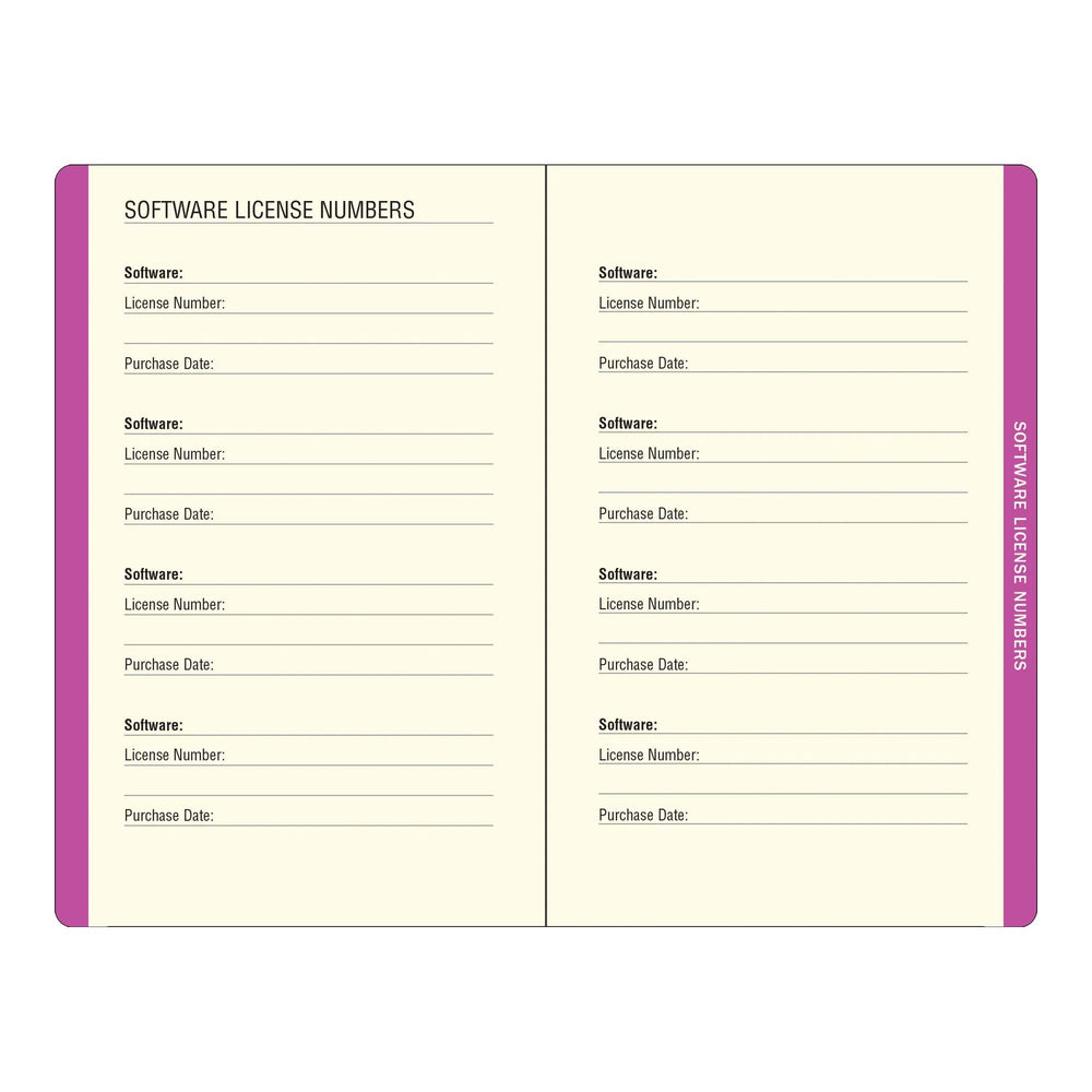 Internet Address & Password Book