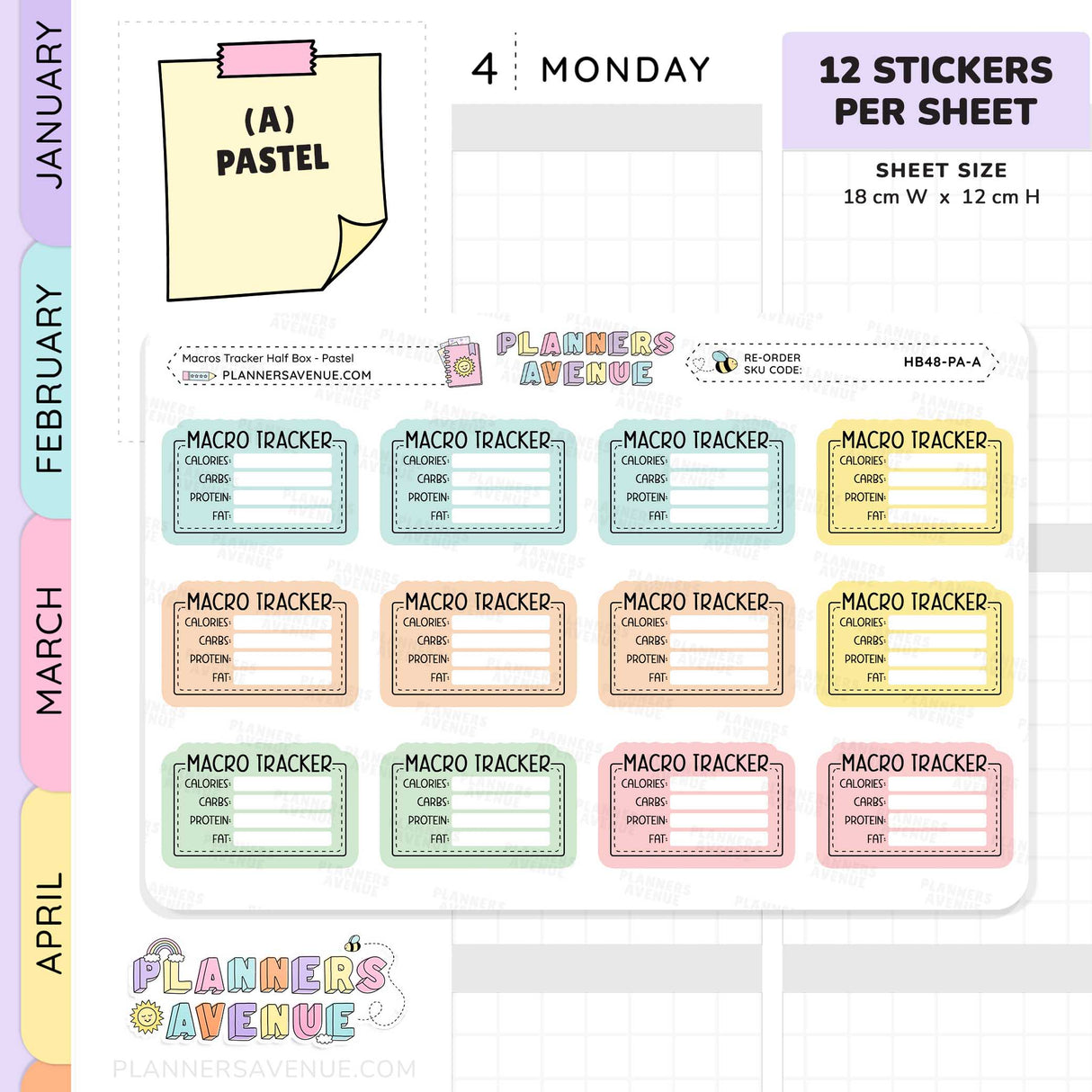 Maros Tracker Stickers - Half Box