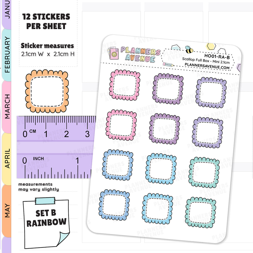 Hobonichi Weeks Box Planner Stickers
