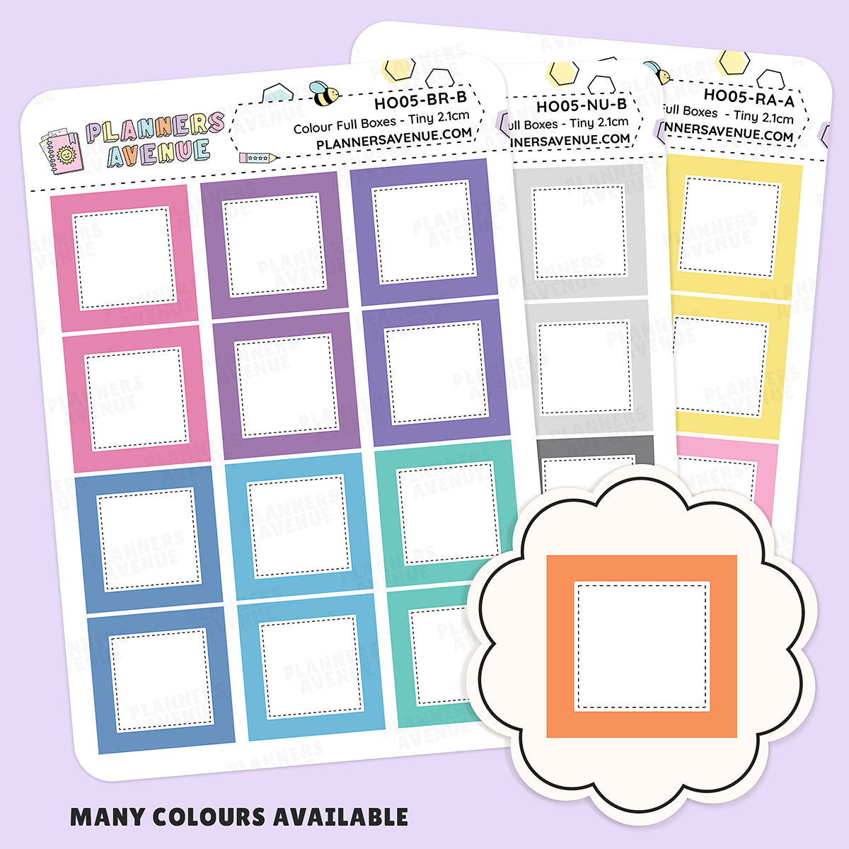 Hobonichi Full Boxes Functional Stickers for planning