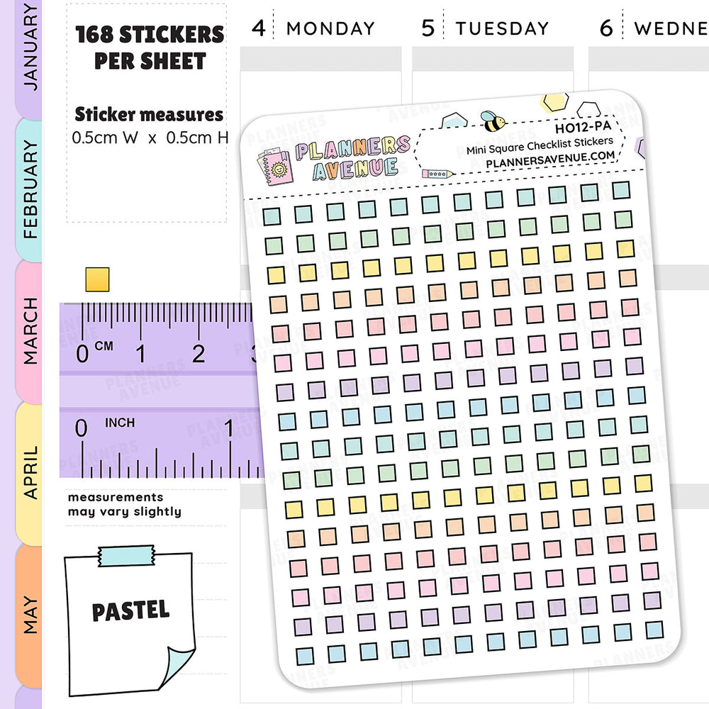 Mini Checkbox Stickers
