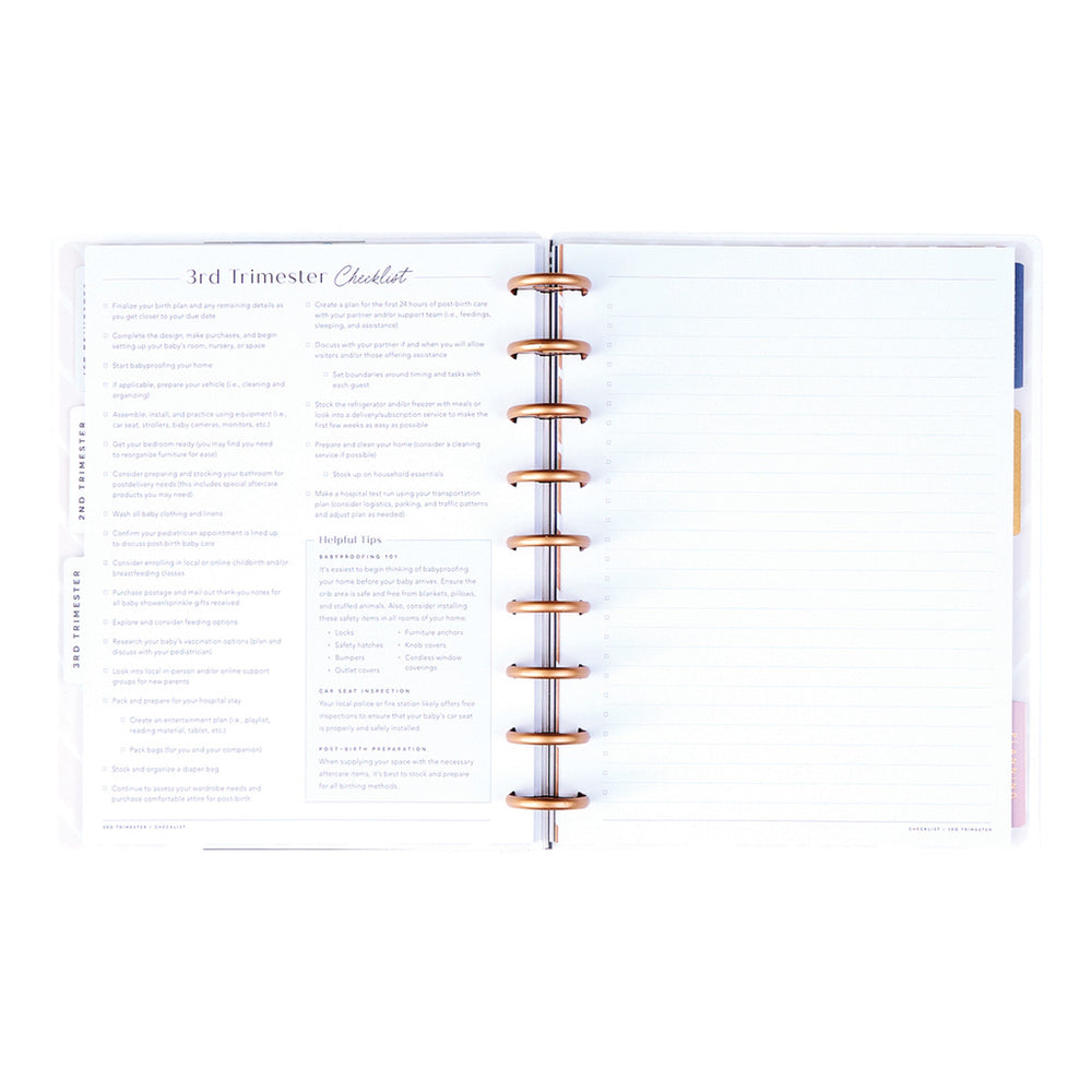 Happy Planner Baby On The Way Classic Undated Pregnancy Planner