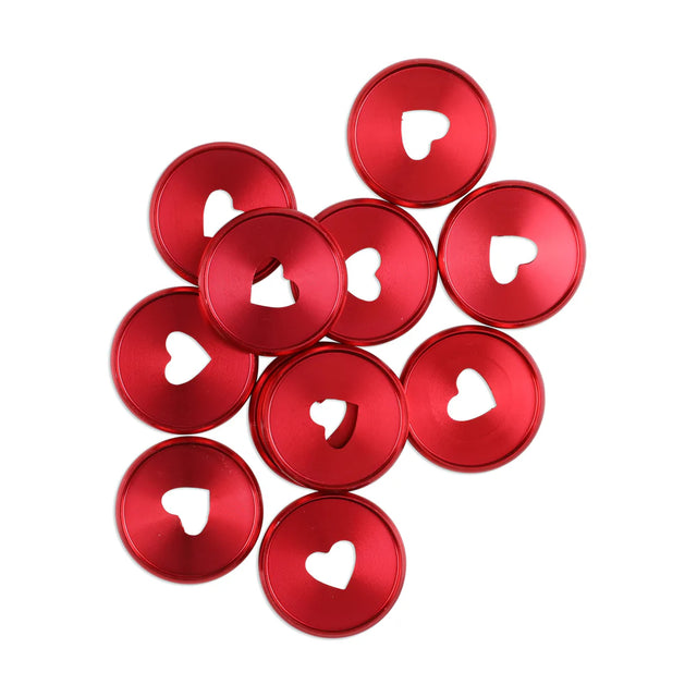 Happy Planner Medium Red Metal Discs