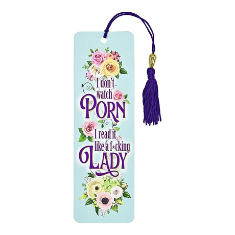 I Dont Watch I Read It Like a F*cking Lady Beaded Bookmark