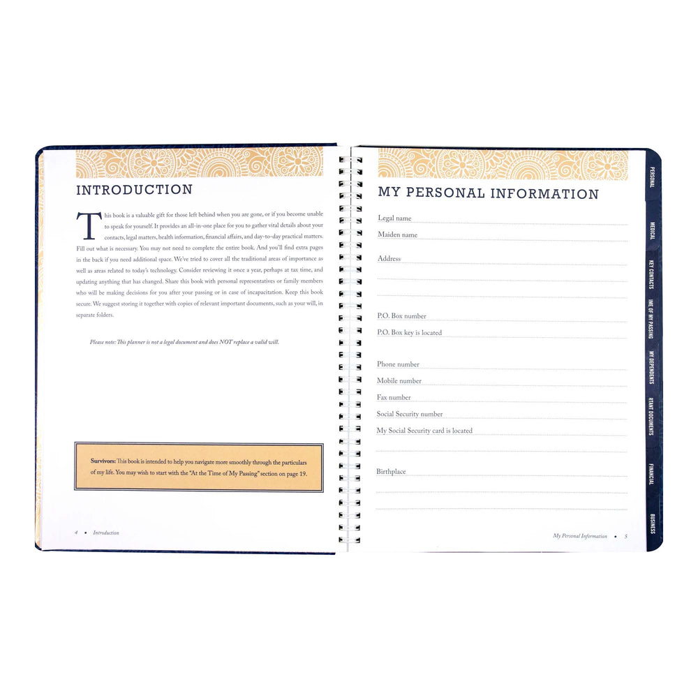 Peace of Mind Planner