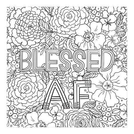 Inner F*cking Peace Adult Colouring Book