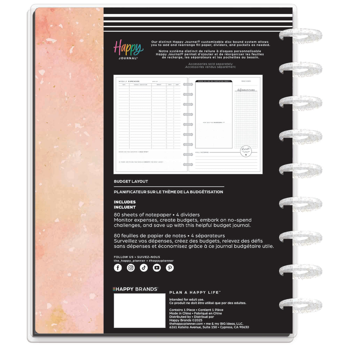 Happy Planner Textured Budget Guided Journal