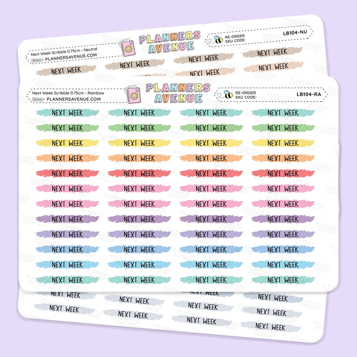 Next Week Scribble Stickers