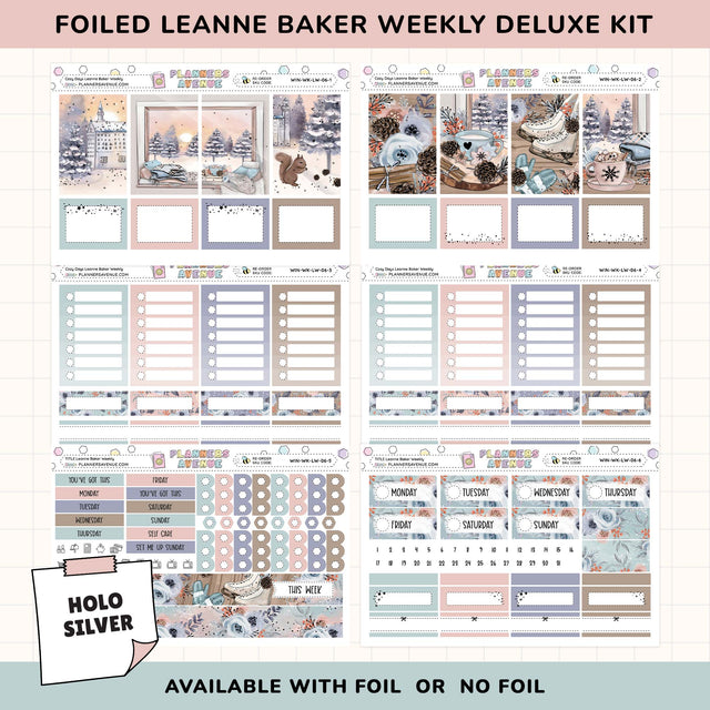 Cozy Days Leanne Baker Weekly Sticker Foiled Kit