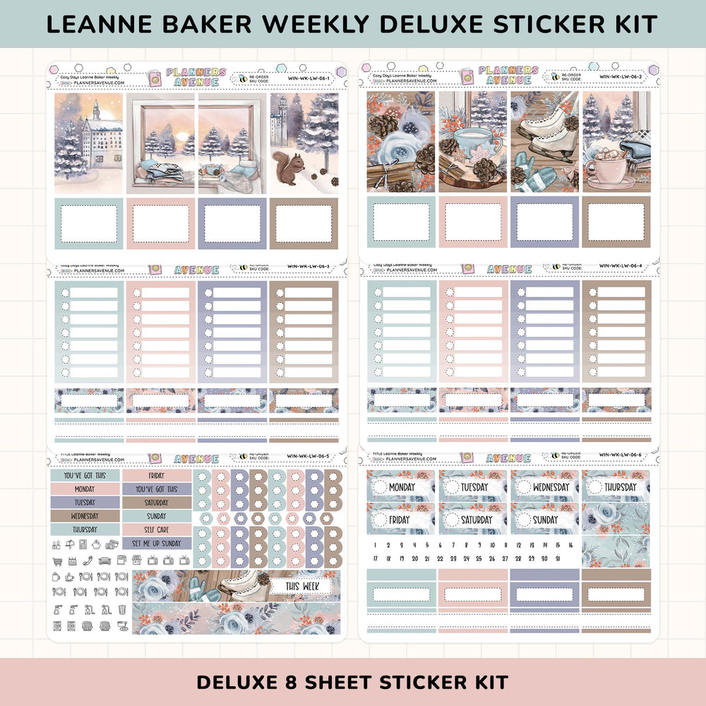 Cozy Days Leanne Baker Weekly Sticker Kit