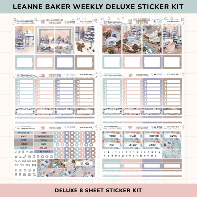 Cozy Days Leanne Baker Weekly Sticker Kit