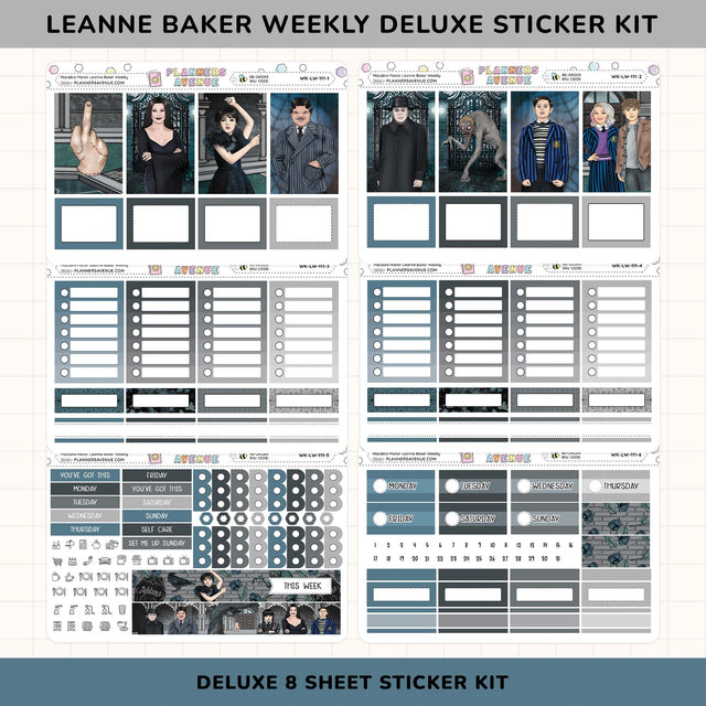 Macabre Manor Leanne Baker Weekly Sticker Kit