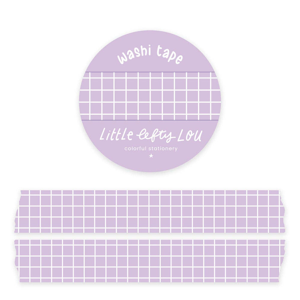 Lilac Grid Washi Tape by Little Lefty Lou