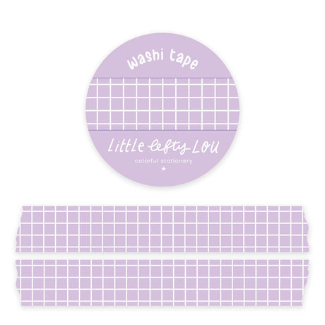 Lilac Grid Washi Tape by Little Lefty Lou