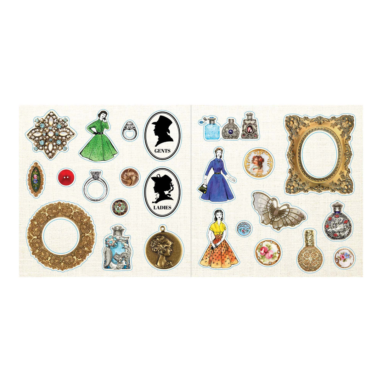 Loads Ephemera Sticker Book - Over 580 Stickers