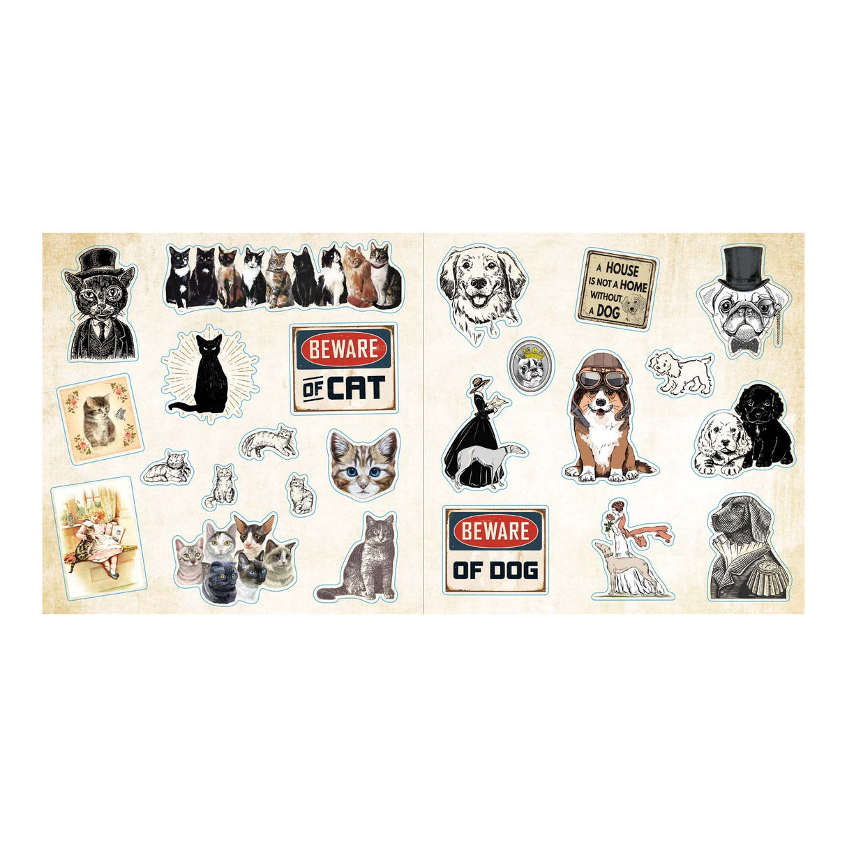 Loads Ephemera Sticker Book - Over 580 Stickers