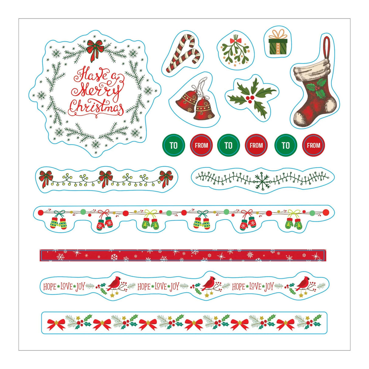 Merry & Bright Christmas Festive Sticker Book - Over 500 Stickers