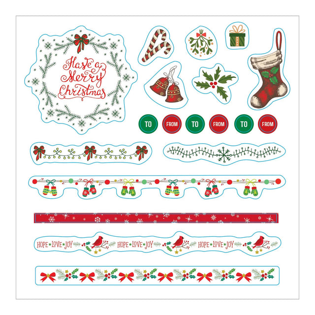 Merry & Bright Christmas Festive Sticker Book - Over 500 Stickers