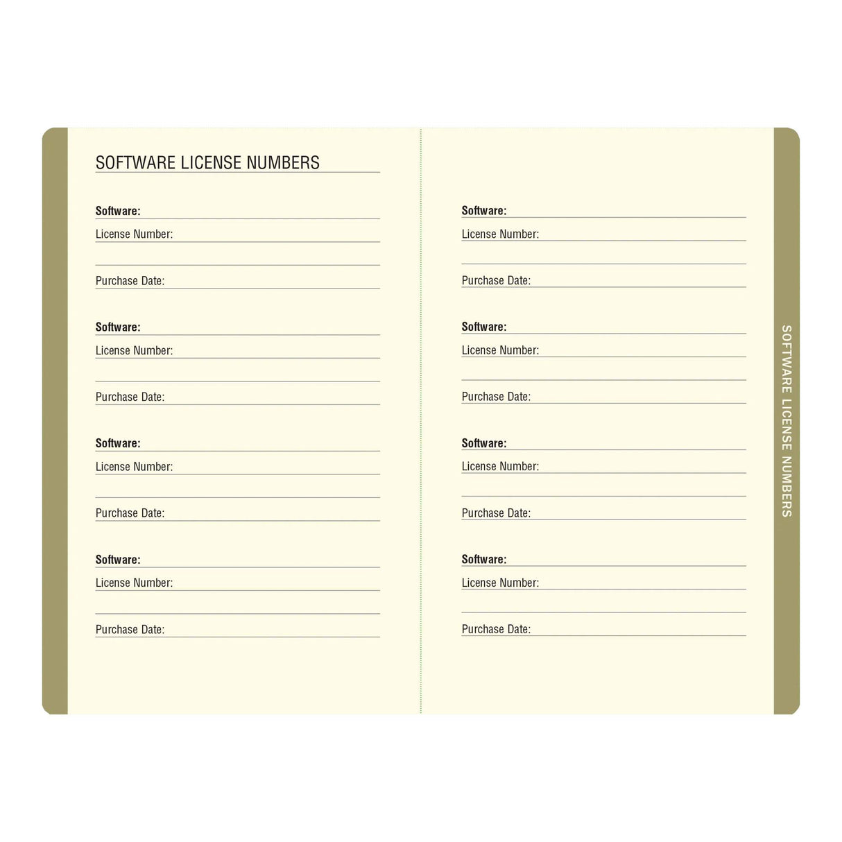 Internet Address & Password Book