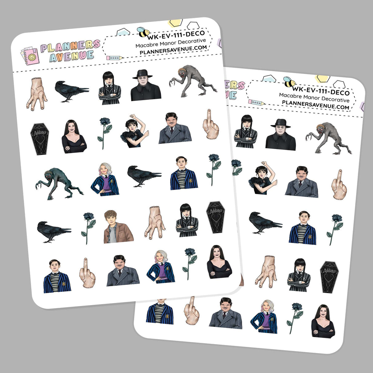 Macabre Manor Small Decorative Planner Sticker