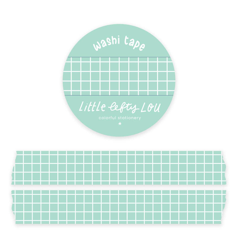 Mint Grid Washi Tape by Little Lefty Lou