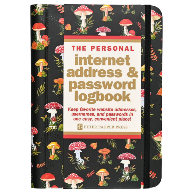 Mushroom Internet Address & Password Logbook
