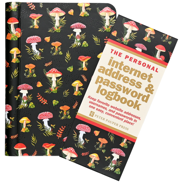 Mushroom Internet Address & Password Logbook