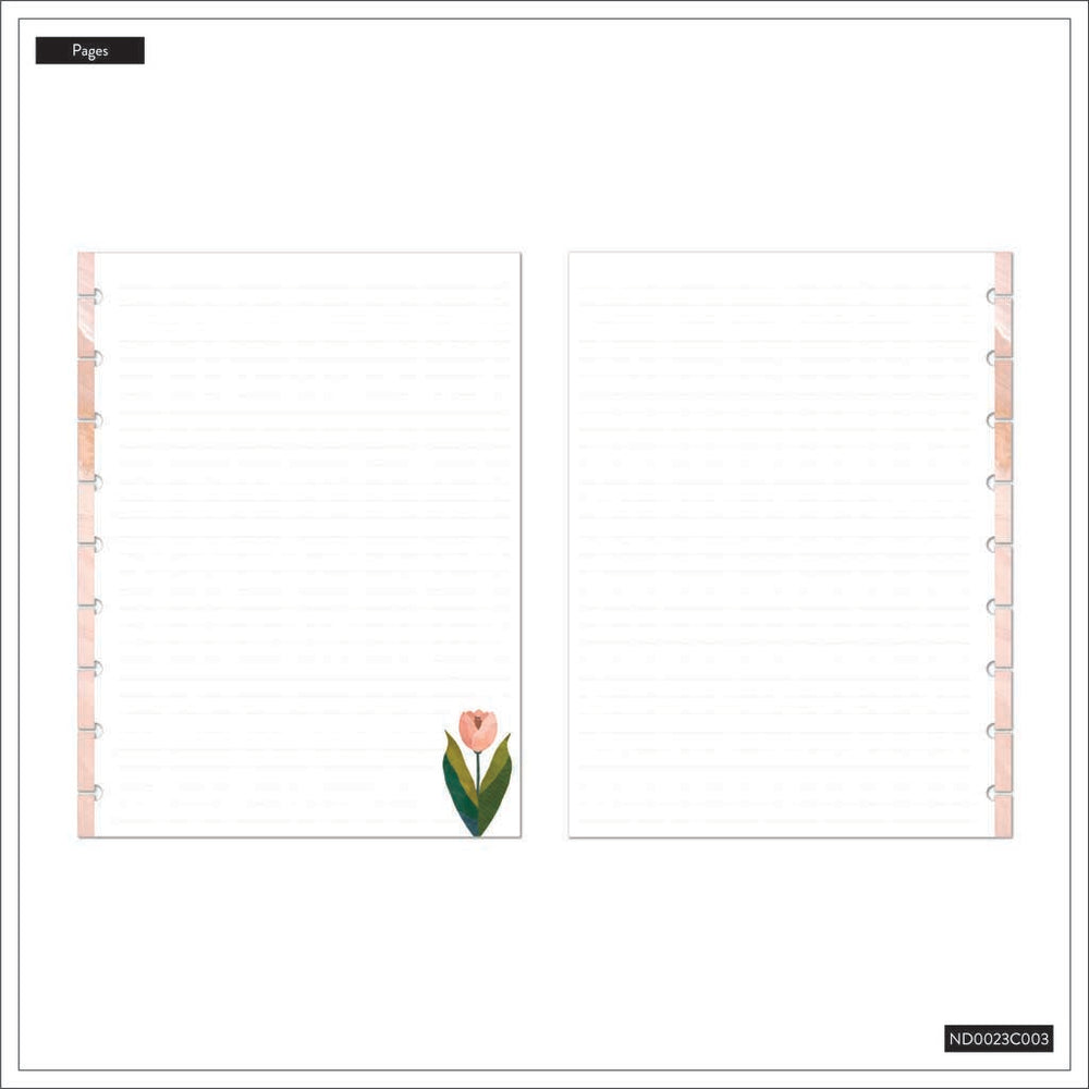 Happy Planner Pastel Canvas Classic Notebook - Lined